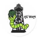 Rig Worm Hard Hat Sticker
