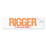 Rigger Job Description Bumper Sticker