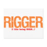 Rigger Job Description Postcard