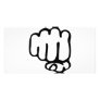 right fist icon personalized photo card