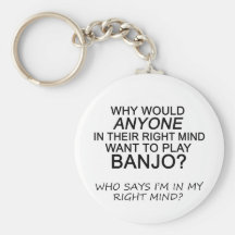 Right Mind Banjo Key Chains