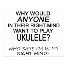 Right Mind Ukulele Post Card