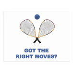 Right Moves Racquetball Postcard