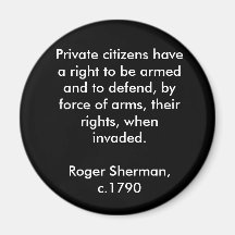 Right to Bear Arms Fridge Magnet