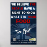 Right to Know Poster - 11x18" - LabelGMOs.org posters