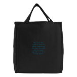 Right To Remain Quoted embroidered bags