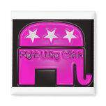 Right Wing Chick magnets