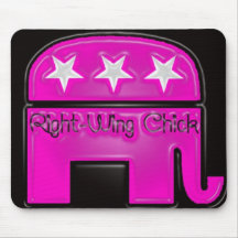 Right Wing Chick Mouse Mat