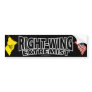 Right Wing Extremist Flags Black Bumper Stickers