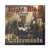 Right-Wing Extremists Refrigerator Magnet