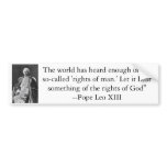 Right's of God bumper sticker bumper stickers