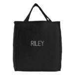 RILEY - Simple Monogrammed Tote Bag embroidered bags
