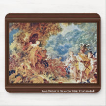 Rinaldo In The Gardens Of Armida By Fragonard Jean Mouse Mat