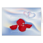 Ring and Petals Greeting Card