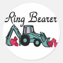Ring Bearer Backhoe Sticker