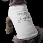 Ring Bearer Wedding Dog Shirt