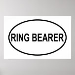 Ring Bearer Wedding Oval posters