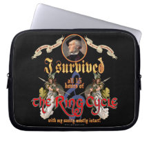 Ring Cycle Survivor Laptop Computer Sleeves