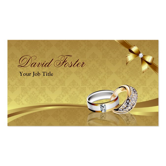 Ring Diamond Gold Jeweler Jewelry Jewellery Business Card Template