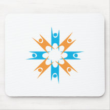 Ring of Happy Humanists Mouse Pads