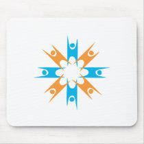 Ring of Happy Humanists Mouse Pads