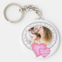 Ring of love  Valentine's day photo keychain