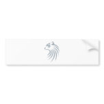 Ring Tailed Lemur in Swish Drawing Style bumper stickers
