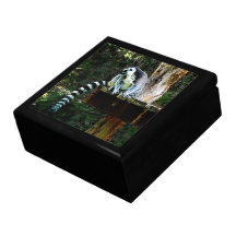 Ring-Tailed Lemur Keepsake Boxes