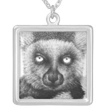 Ring-tailed Lemur Necklace