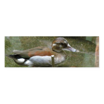 Ringed Teal Duck Bookmark Business Card Template