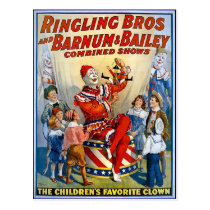 Ringling Brothers & Barnum & Bailey Vintage Clown postcards