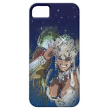 Rio Carnival Mardi Gras Girl iPhone 5 Cover