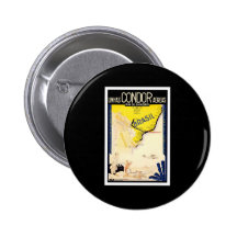 Rio De Janeiro Brazil Linhas Condor Aereas Buttons