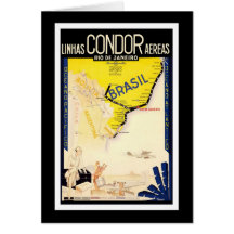 Rio De Janeiro Brazil Linhas Condor Aereas Cards