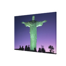 Rio de Janeiro, Brazil. the Christ Statue on Stretched Canvas Prints
