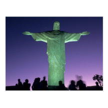 Rio de Janeiro, Brazil. the Christ Statue on Postcard