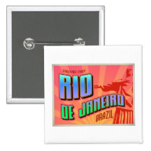 RIO de JANEIRO Pinback Button