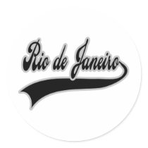 Rio de Janeiro Round Stickers