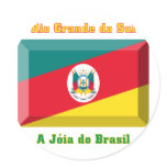 Rio Grande do Sul Flag Gem stickers