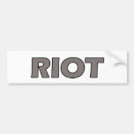 Riot Bumper Stickers
