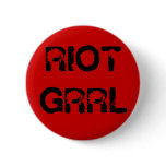 "Riot Grrl" Button