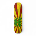 RiotCore Rasta Mask Skate Deck skateboards