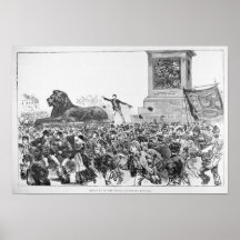 Riots in the West End of London Print