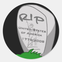 RIP America Sticker