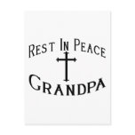 RIP Grandpa postcards