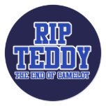 RIP Ted Kennedy Round Sticker