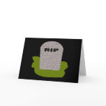 RIP Tombstone Greeting card