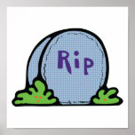 RIP Tombstone posters