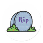 RIP Tombstone stickers