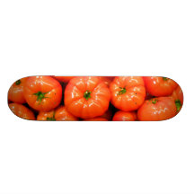 Ripe Red Shiny Tomatoes Skateboard Decks